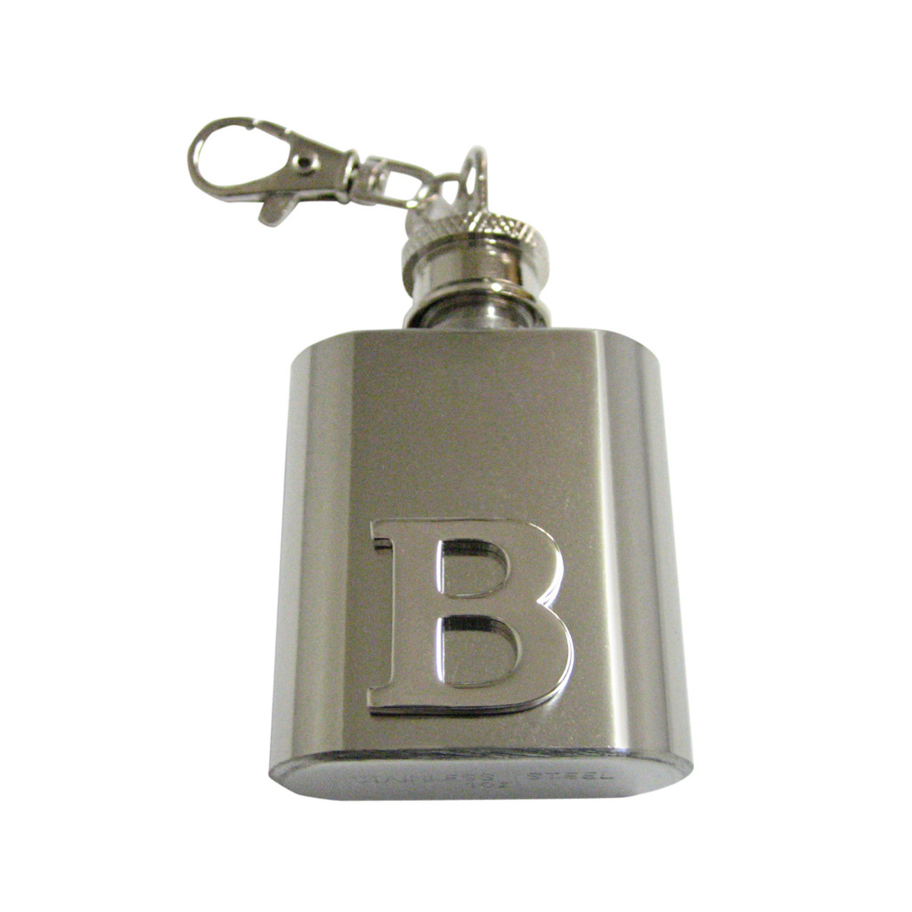 Letter B Monogram Keychain Flask - image 1